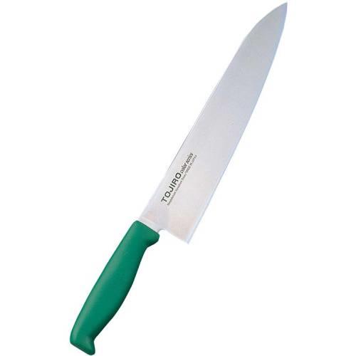 トウジロウカラー庖丁牛刀27cmF-238G緑 7587850