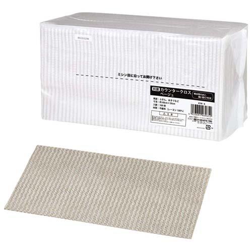 カウンタークロス100枚入ベージュKYM-6 7616210