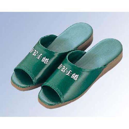 御手洗用スリッパSS106TL茶厚底緑010 7634210