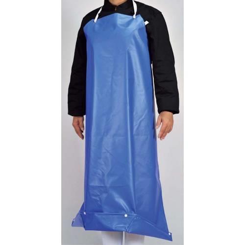 抗菌前掛ガードロン共紐Lブルー 7748360