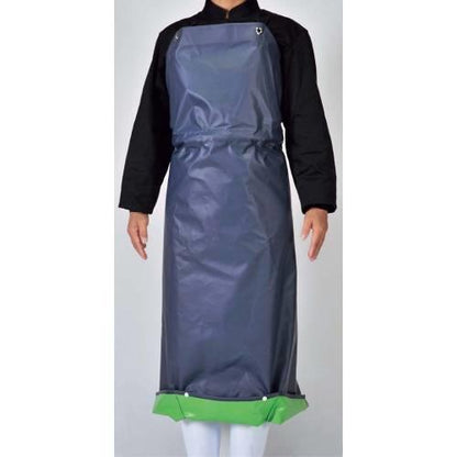 抗菌フィット前掛ガードロンL紺/緑 7748470