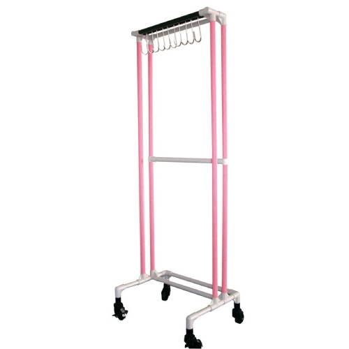 イレクターエプロンハンガー10名用ピンク 7860300