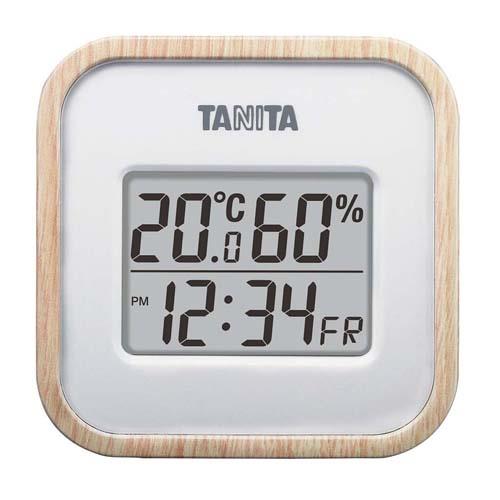 タニタデジタル温湿度計TT-571-NAナチュラル 8161100
