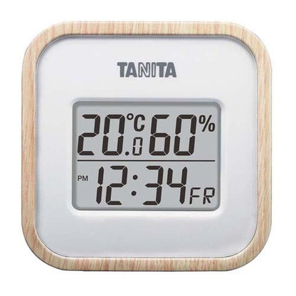 タニタデジタル温湿度計TT-571-NAナチュラル 8161100