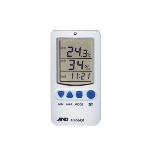 A＆D時計付デジタル温湿度計AD-5640B 8367810