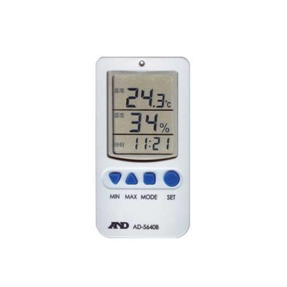 A＆D時計付デジタル温湿度計AD-5640B 8367810