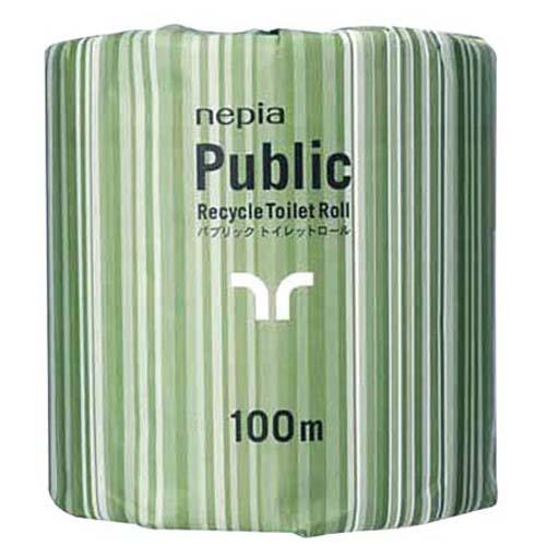 パブリックトイレットペーパ100mシングル80ヶ入 8392500