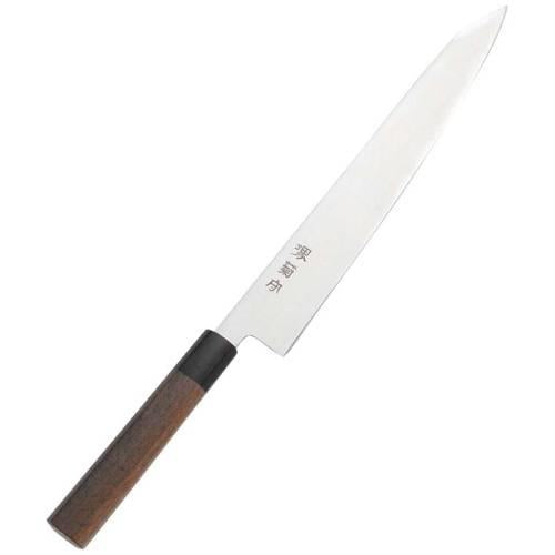 モリブデン鋼和式ウォルナト柄切付筋引27cm 8501100