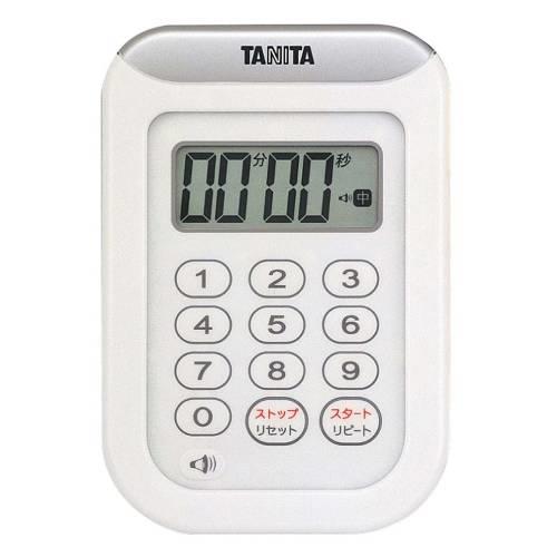 タニタ丸洗いタイマー100分計TD-378ホワイト 8644720