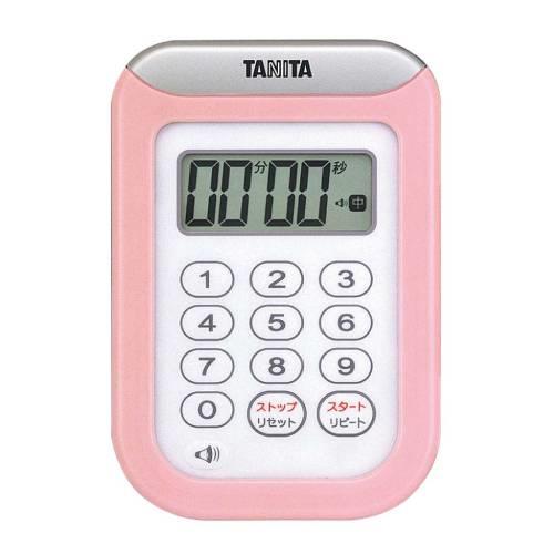 タニタ丸洗いタイマー100分計TD-378ピンク 8644730