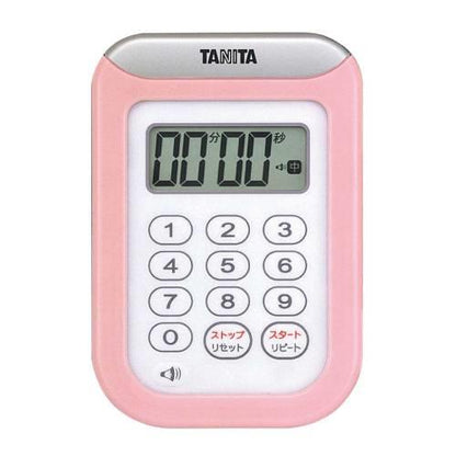タニタ丸洗いタイマー100分計TD-378ピンク 8644730