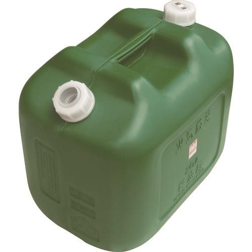 ヒシエス 軽油缶 20Lワイド グリーン