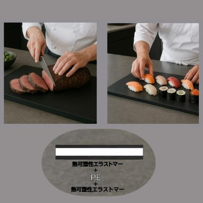 まな板 抗菌カラーソフト BLACK 3mm