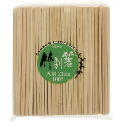 竹割箸 21cm 天削 100本入り