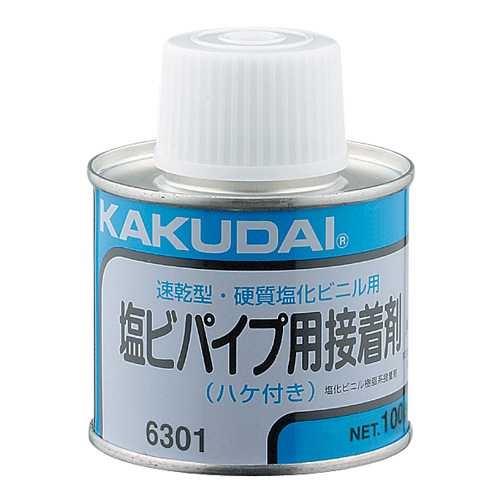 塩ビパイプ用接着剤(100g入・ハケつき) ＜6301＞