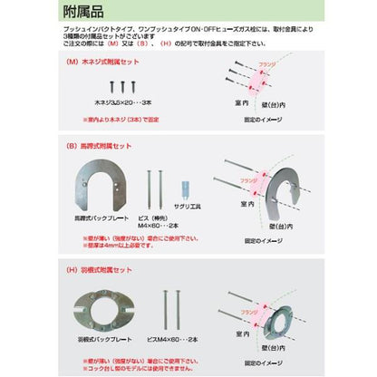 プッシュインパクトタイプON・OFFヒューズガス栓(LAタイプ) ＜ONF-6FO＞