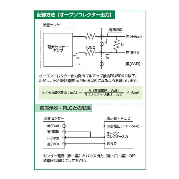 接線流羽根車式流量センサー ＜ND＞