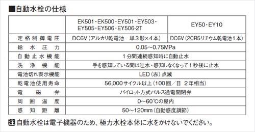 自動水栓 ＜EY501-13＞