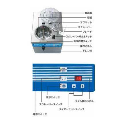 小型アイスクリーム フリーザー
