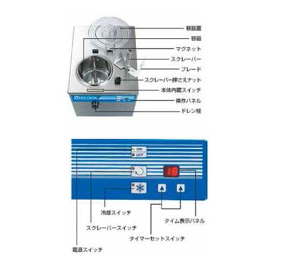 小型アイスクリーム フリーザー