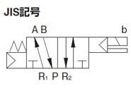 パイロット式5ポートバルブ(シングルソレノイドタイプ)　＜4KA＞