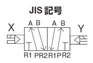 パイロット式5ポートバルブ(ダブルソレノイドタイプ)　＜4F＞