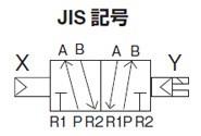 パイロット式5ポートバルブ(ダブルソレノイドタイプ)　＜4F＞