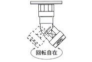 ダブルロックジョイント 回転式床立上げアダプター 青銅製 ＜WL21＞