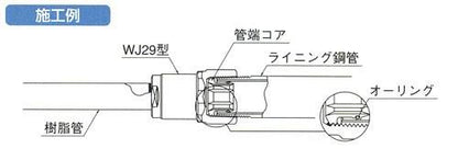 ダブルロックジョイント テーパめねじ管端コア内蔵 ＜WJ29＞