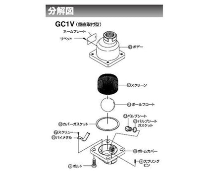 レバーフリーボールフロート式スチームトラップ ＜GC1V＞