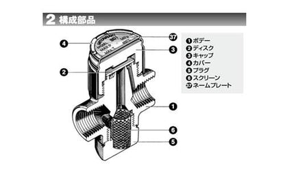 ミニチュアディスク式スチームトラップ ＜SD1＞