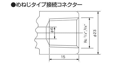 ラブコック めねじ×めねじ シート材質：PTFE、Oリング材質：EPDM