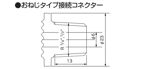 ラブコック おねじ×おねじ Oリング材質：EPDM