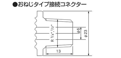 ラブコック おねじ×おねじ Oリング材質：EPDM