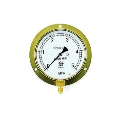 圧力計(1/4″フレア、下出し、100φ、つば付) ＜TA148F＞