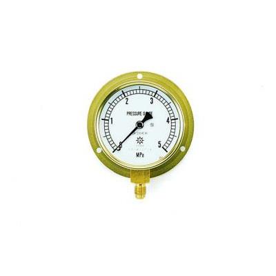 圧力計(1/4″フレア、下出し、75φ、つば付) ＜TA148F＞