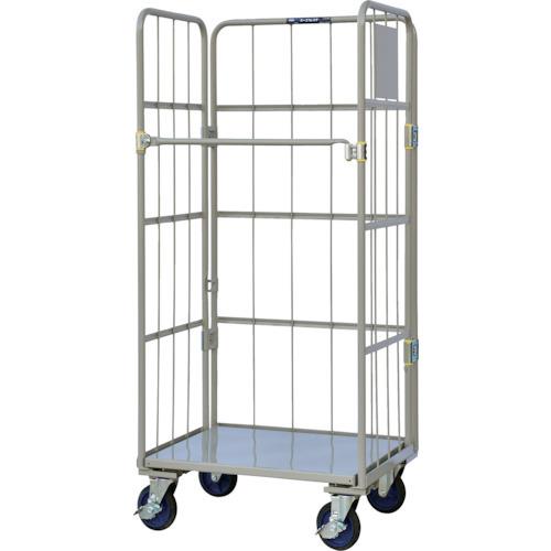 ワコー 床板スチール製カゴ車 800×600×1700 WK4-80