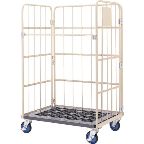 ワコー 床板プラスチック製カゴ車 1100x800x1700 WKP-1180
