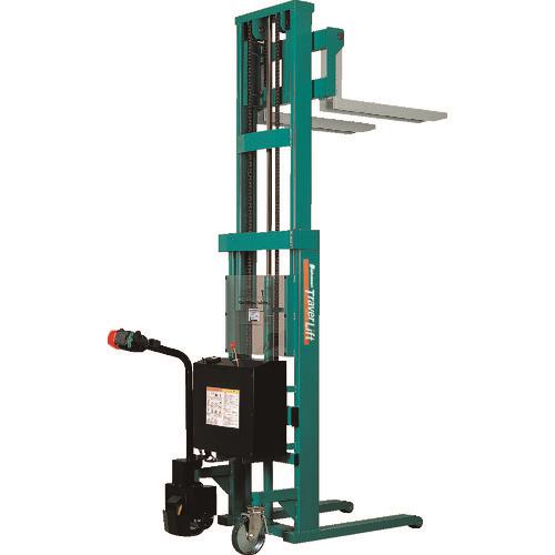 ビシャモン フォーク式リフター トラバーリフト(バッテリー上昇走行式) 均等荷重650kg フォーク寸法800×125mm フォーク寸法(スライド外幅)262～ STW65A