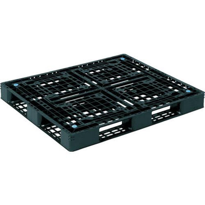サンコー リサイクルプラスチックパレット 812508 D4ー1012-6 ブラック SK-D4-1012-6-BK