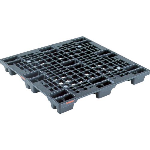 サンコー リサイクルプラスチックパレット 812136 SN4ー1111黒 SK-SN4-1111-BK