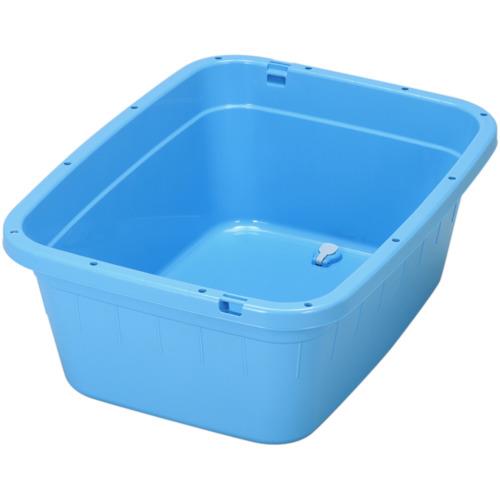 TONBO 角型タライジャンボ 水抜栓付 ブルー 80L 836