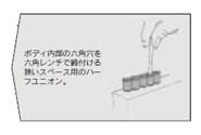 六角穴付ハーフユニオン(2個入) ＜KGS＞
