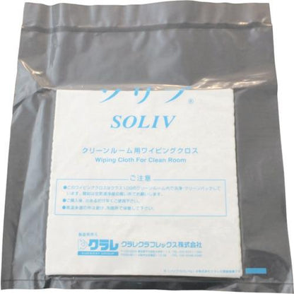 クラレ クリーンルーム用ワイパー ソリブ 190mm×190mm(1Cs(箱)＝100枚入) SOLIV-1919