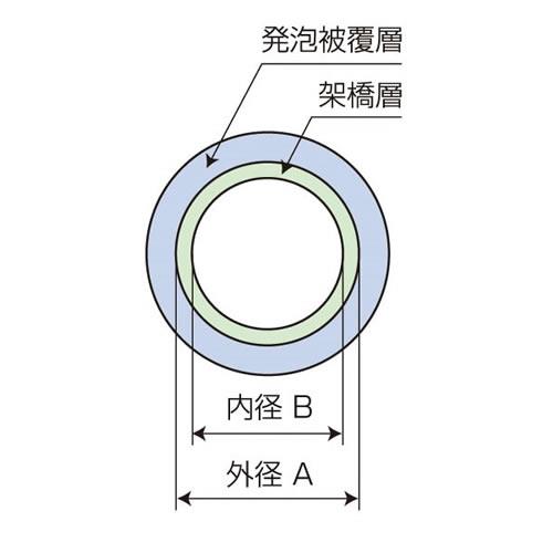 保温材付パイプ(10mm厚) ＜EPS-10W＞