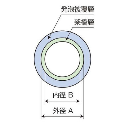 保温材付パイプ(10mm厚) ＜EPS-10W＞