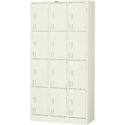 TRUSCO 多人数用ロッカー12人用 900X380XH1790 シリンダ錠式 SVG12A