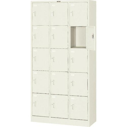 TRUSCO 多人数用ロッカー15人用 900X380XH1790 シリンダ錠式 SVG15A