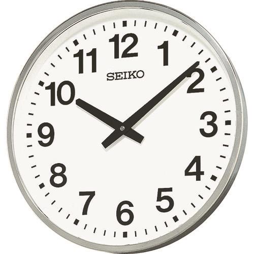 SEIKO クオーツ掛時計 大型屋外防雨型オフィスクロック 直径450×78 金属枠 KH411S