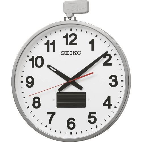SEIKO ソーラー屋外用大型電波掛時計 527×450×78 金属枠 SF211S